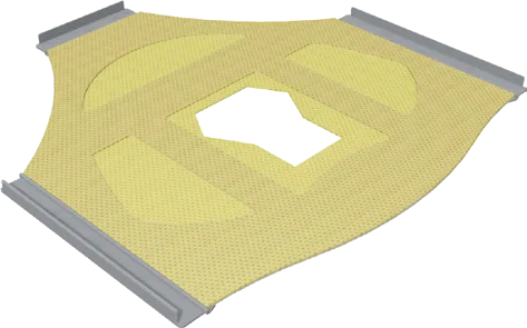 3-points open face hybrid head mask