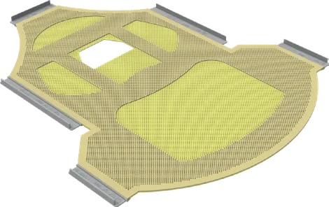 5-points open face hybrid mask with small aperture