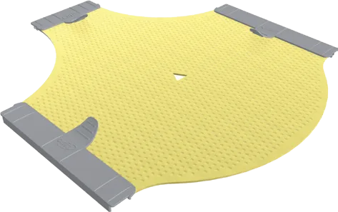 3-points head mask with nose hole with neck flap